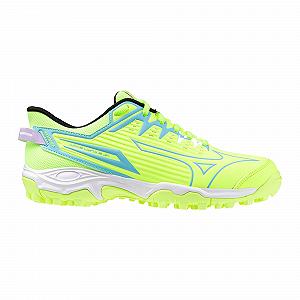 Хоккейные кроссовки Mizuno Wave Lynx 2 Детские Neon-Lime - Blue - Black - Фото 1