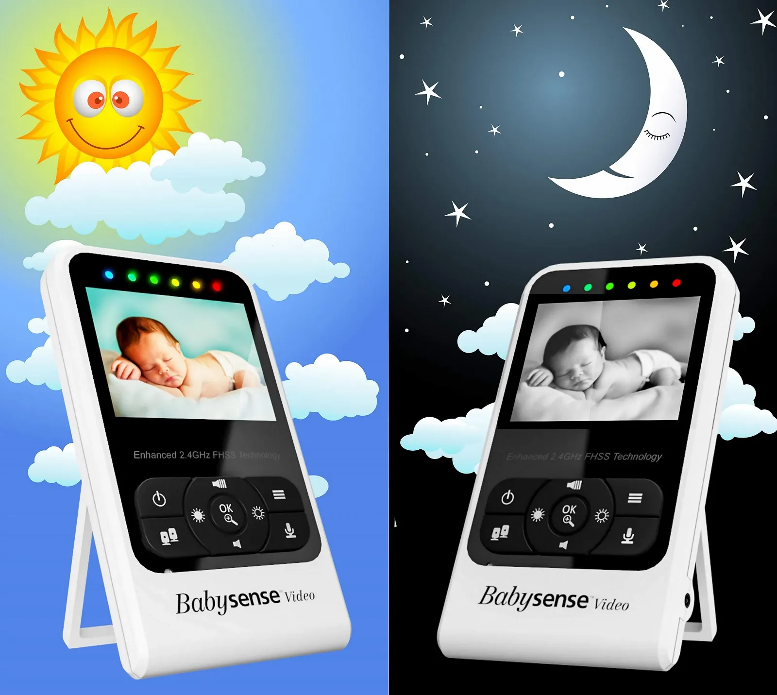 Батьківський блок для відеоняні Babysense V24R Replacement Unit, фото №3