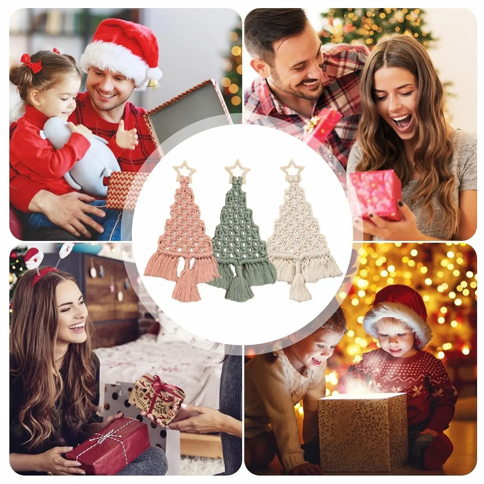 Набір для макраме Adsfvs Weihnachtsbaum Різдвяна ялинка для початківців, фото №3