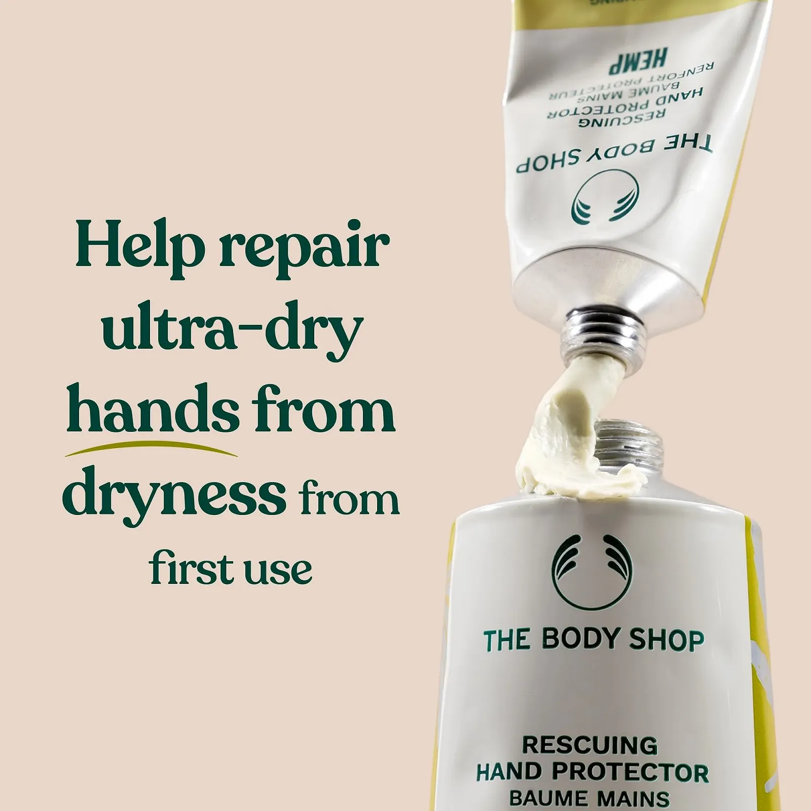 Крем для рук The Body Shop Hemp Protective Hand Cream 100 мл, фото №2 Крем для рук The Body Shop Hemp Protective Hand Cream 100 мл, фото №2