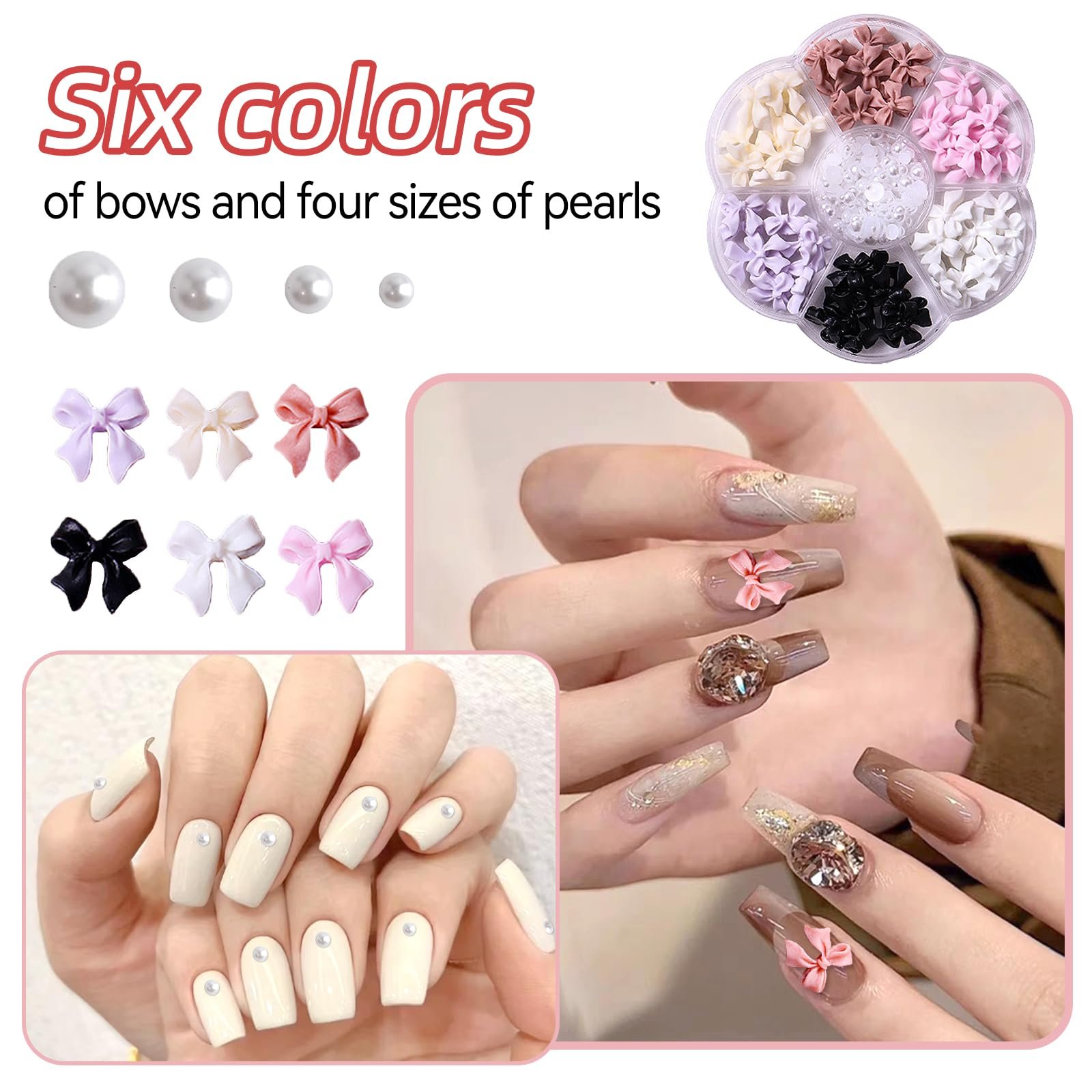 Стрази для нігтів Бантик, фото №4