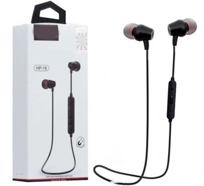 Bluetooth-гарнітура XPro HP-16 з мікрофоном Чорні (MER-13608), фото №1