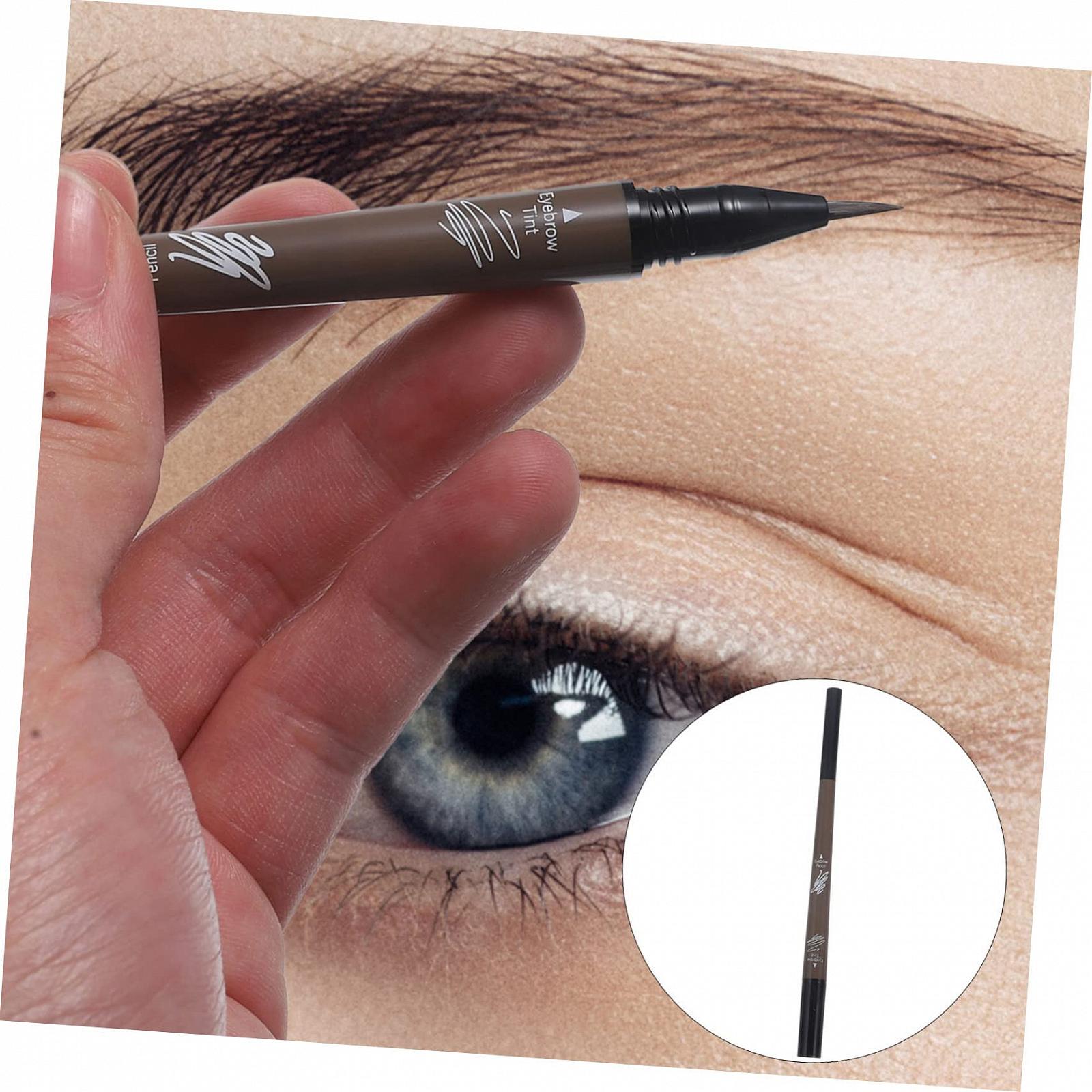 Карандаш для бровей Mikinona In Eins Темно-коричневый Водостойкий, фото №6