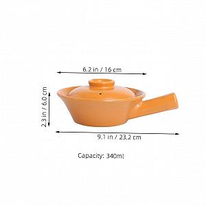 Кастрюля SOIMISS керамическая с ручкой термостойкая компактная synthetic.ua - Фото 1