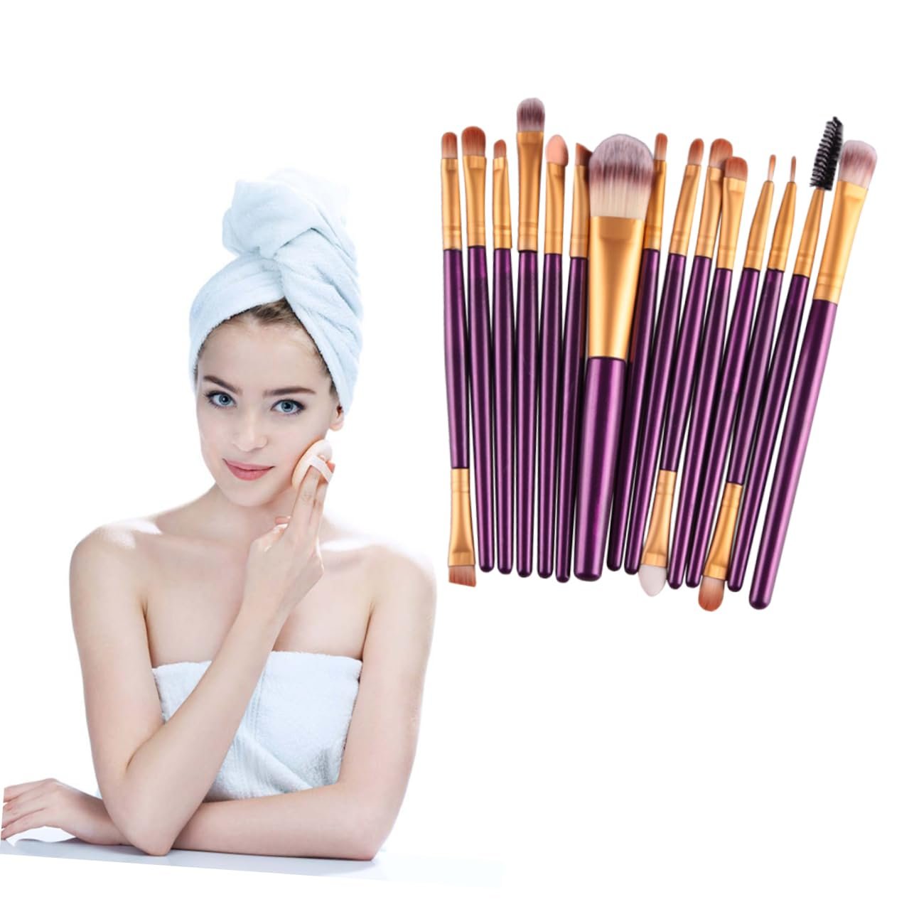 Кисти Angoily Professioneller Make-up-Pinsel 30 шт для макияжа портативный набор косметические кисти, фото №5