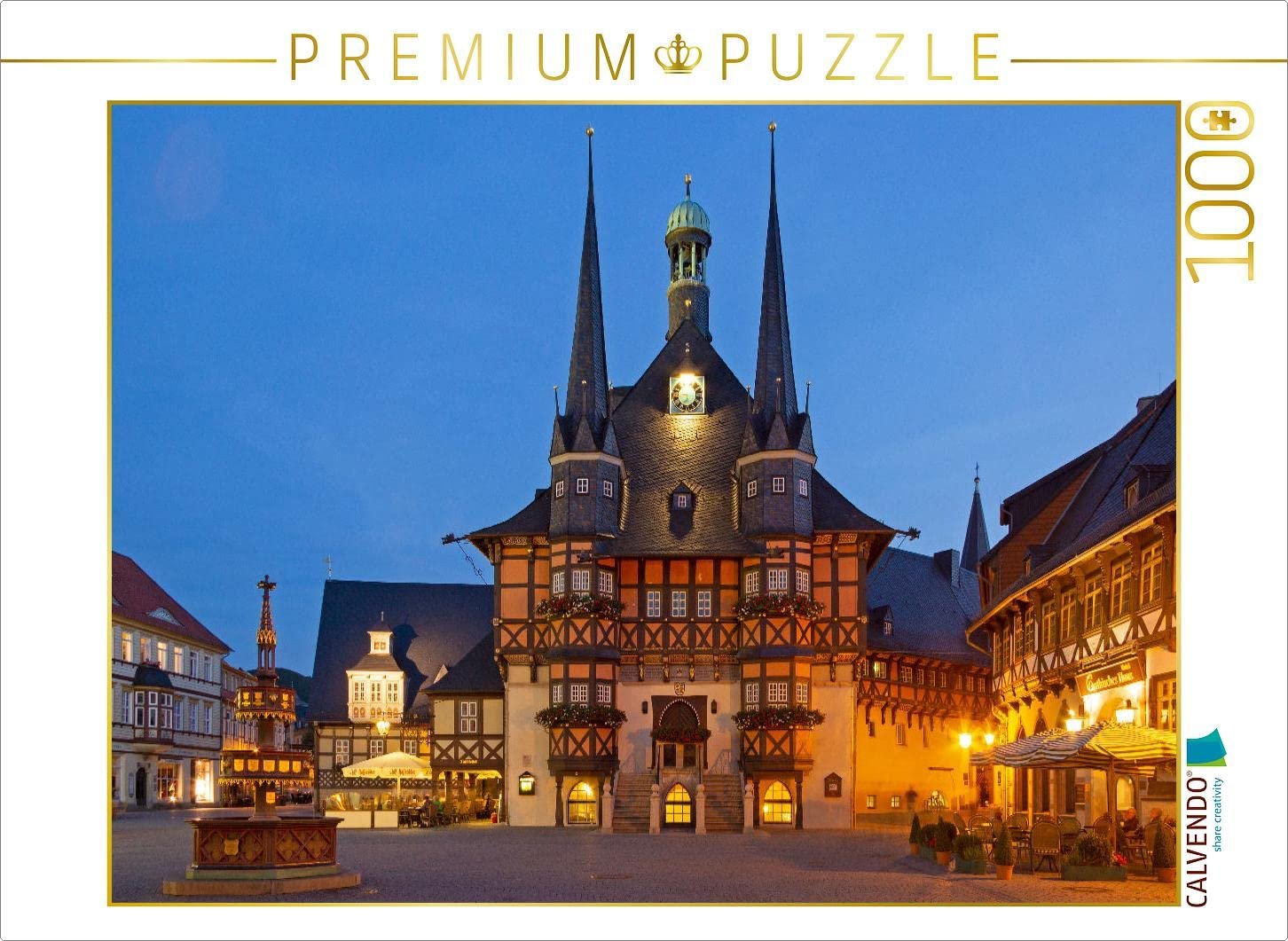 Пазл CALVENDO Wernigerode City Hall 1000 деталей 64 x 48 см Siegfried Kuttig, фото №1