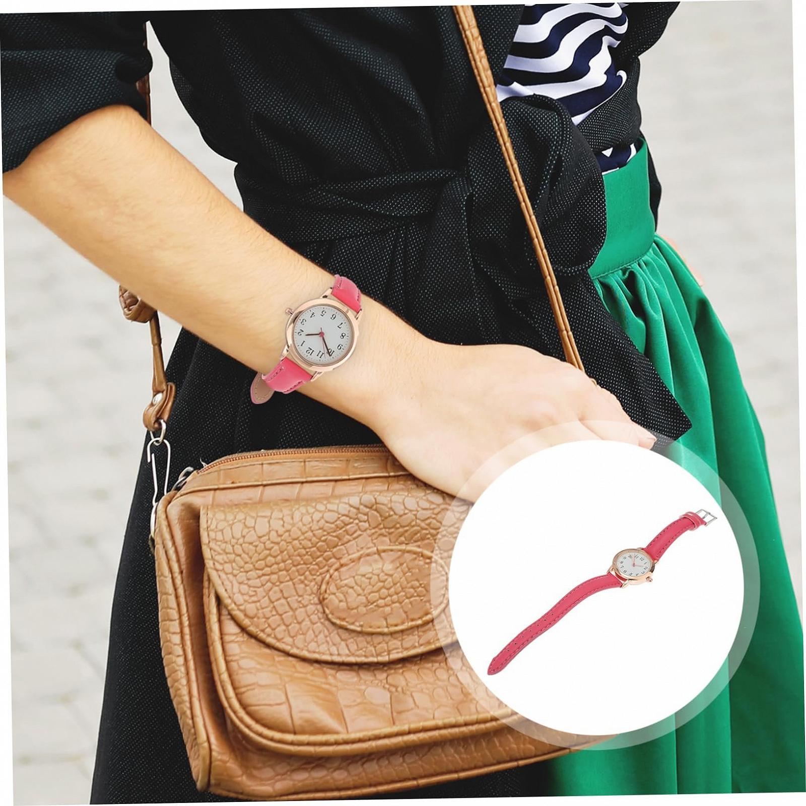 Жіночий наручний годинник Healvian Waterproof Belt Watch, водонепроникний, PU, білий, фото №5