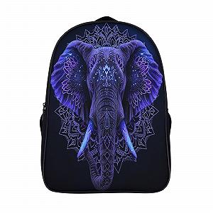 Рюкзак FPAKAKIIE Elephant 3D, дитячий, великий, з кишенями, шкільний, подарунок до школи, 40x28x16 см - Фото 1