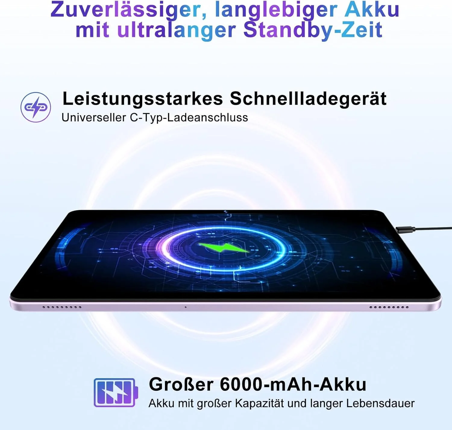 Планшет 10.1"JUEDUR R700 (6+14)/128ГБ 5G 8 ядер Android 14 6000 mAh Рожевий, фото №6