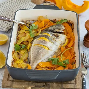 Чугунная форма для запекания Mahlzeit квадратная эмалированная 3.8 л Blue Berry synthetic.ua - Фото 1