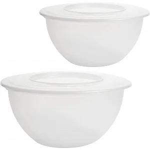 Набір мисок 2friends Tina 5 л 2 шт з кришками пластик BPA-free прозорий - Фото 1