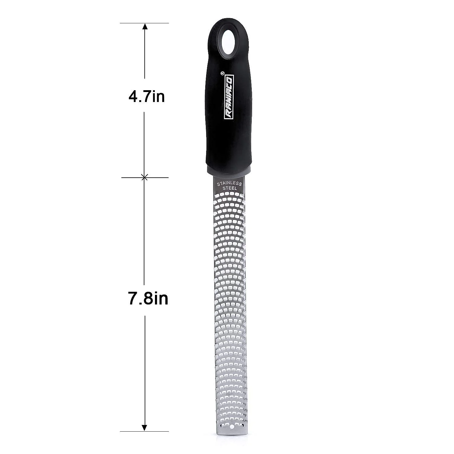 Терка Raniaco для пармезана, лимона, имбиря, мускатного ореха, лезвие из острой нержавеющей стали, с защитной крышкой, фото №7 Терка Raniaco для пармезана, лимона, имбиря, мускатного ореха, лезвие из острой нержавеющей стали, с защитной крышкой, фото №7