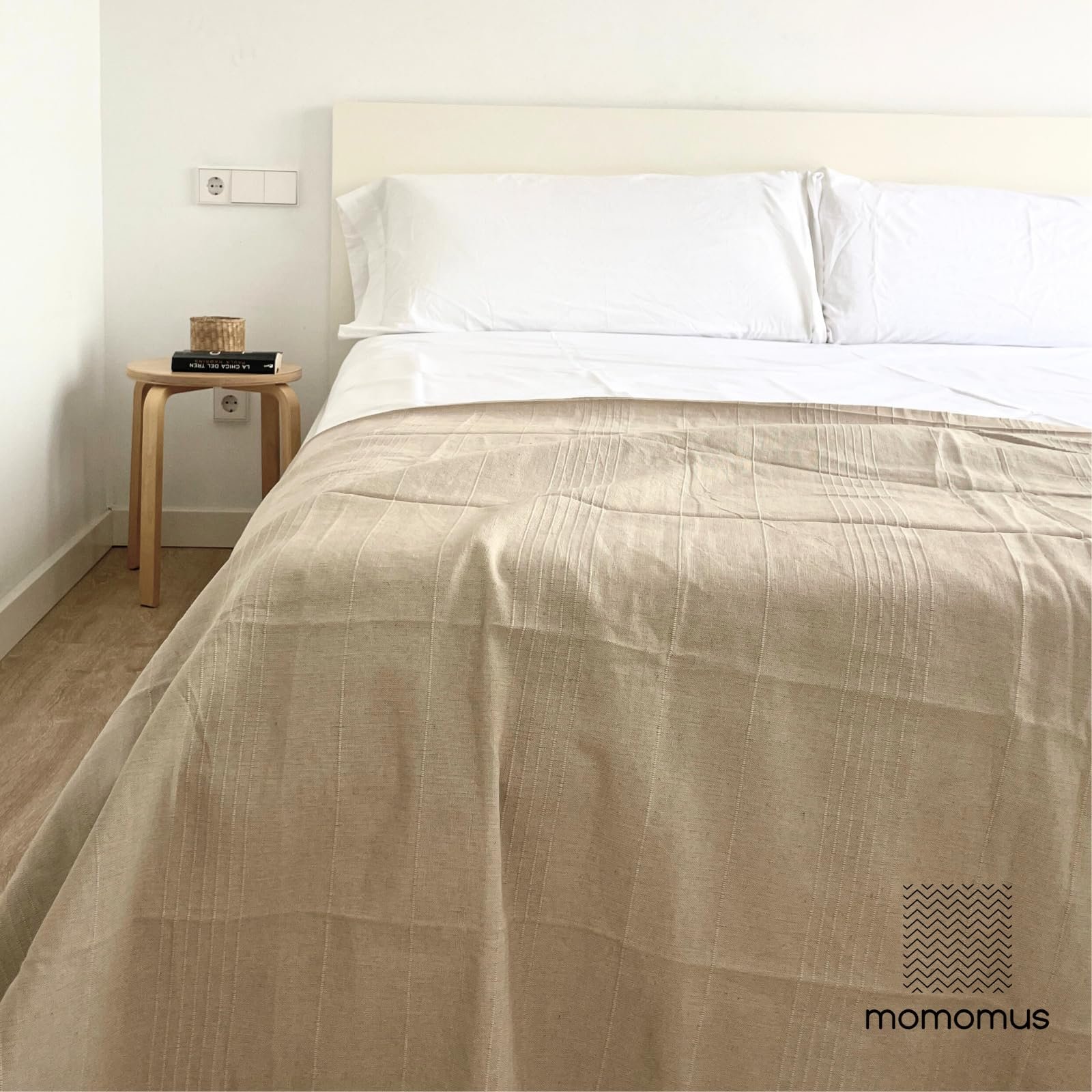 Покрывало MOMOMUS Тонкое Бежевый, 150 x 200 см, фото №3 Покрывало MOMOMUS Тонкое Бежевый, 150 x 200 см, фото №3