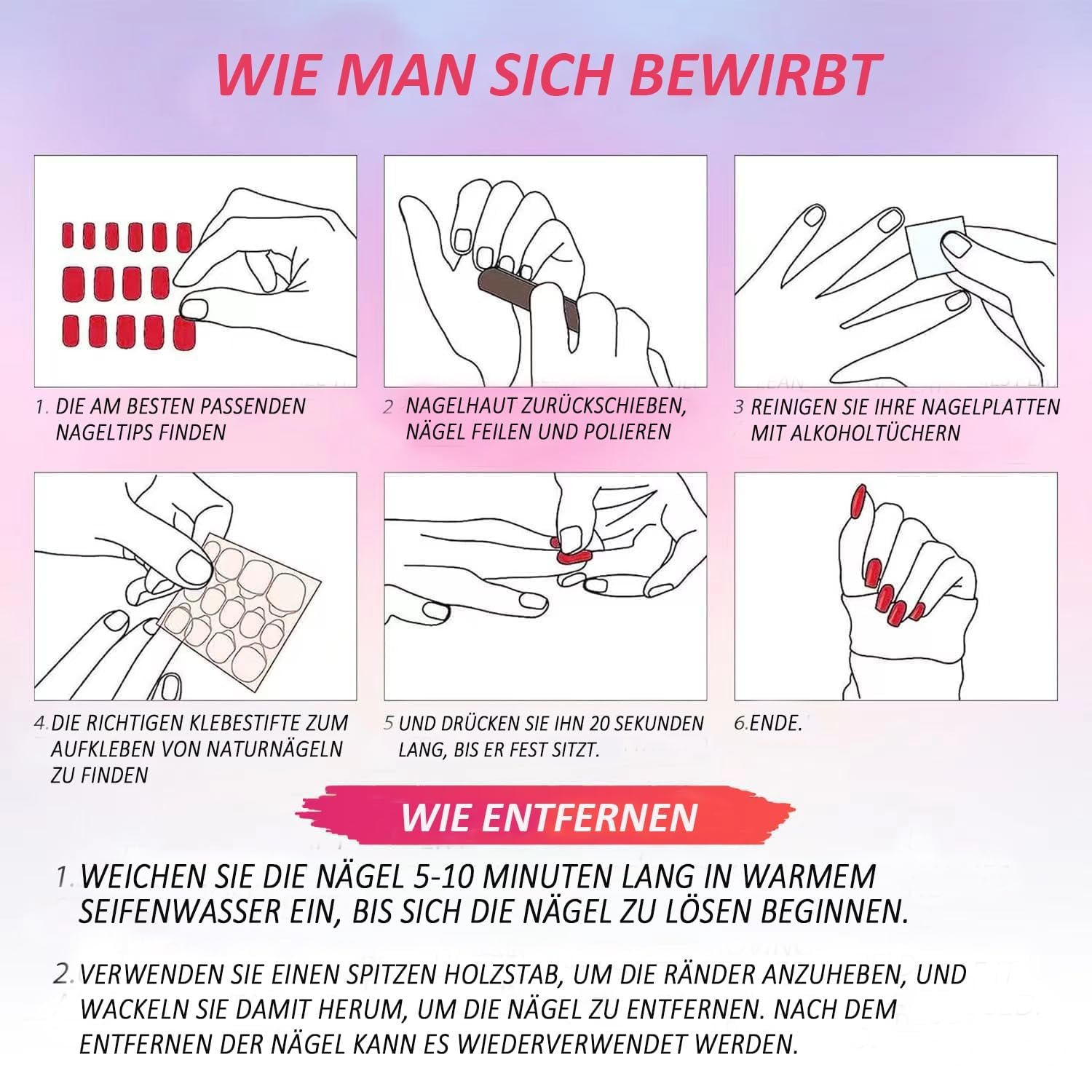 Накладные ногти MouyouGlow Длинные Стилет Аэрография Розовый 3D Бабочка Страз Серебряное Сердце Жемчуг Блестки Y2K Coquette Многоразовые искусственные ногти, 10 штук 208-M, фото №5