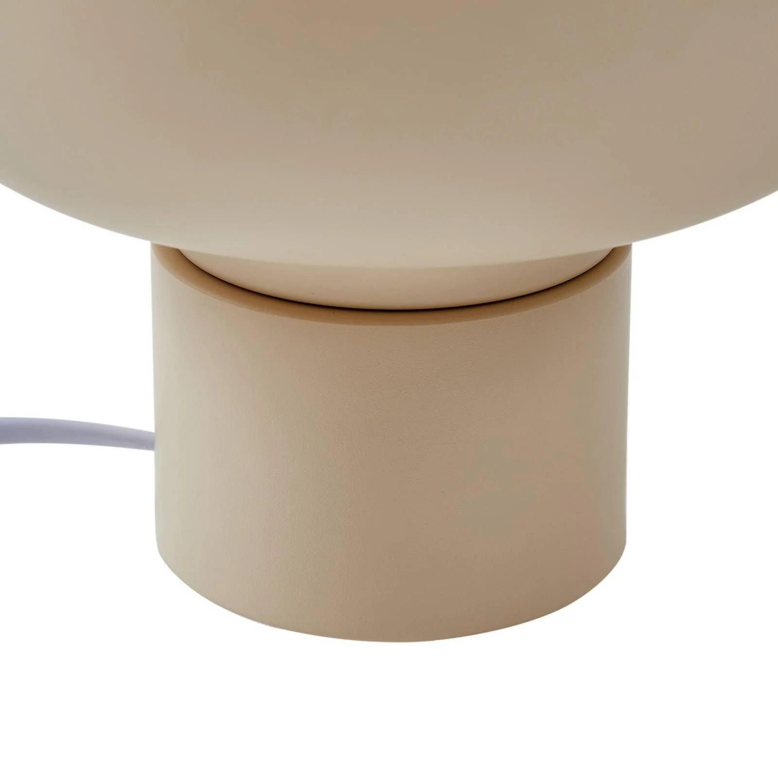 Настільна лампа Lindby Fiora Modern 1 лампа E27 кремовий метал, фото №8