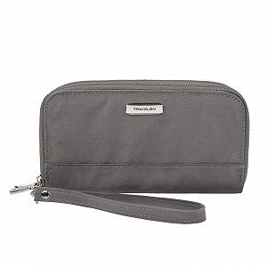 Гаманець Travelon RFID Blocking Double Zip Smoke - Фото 1