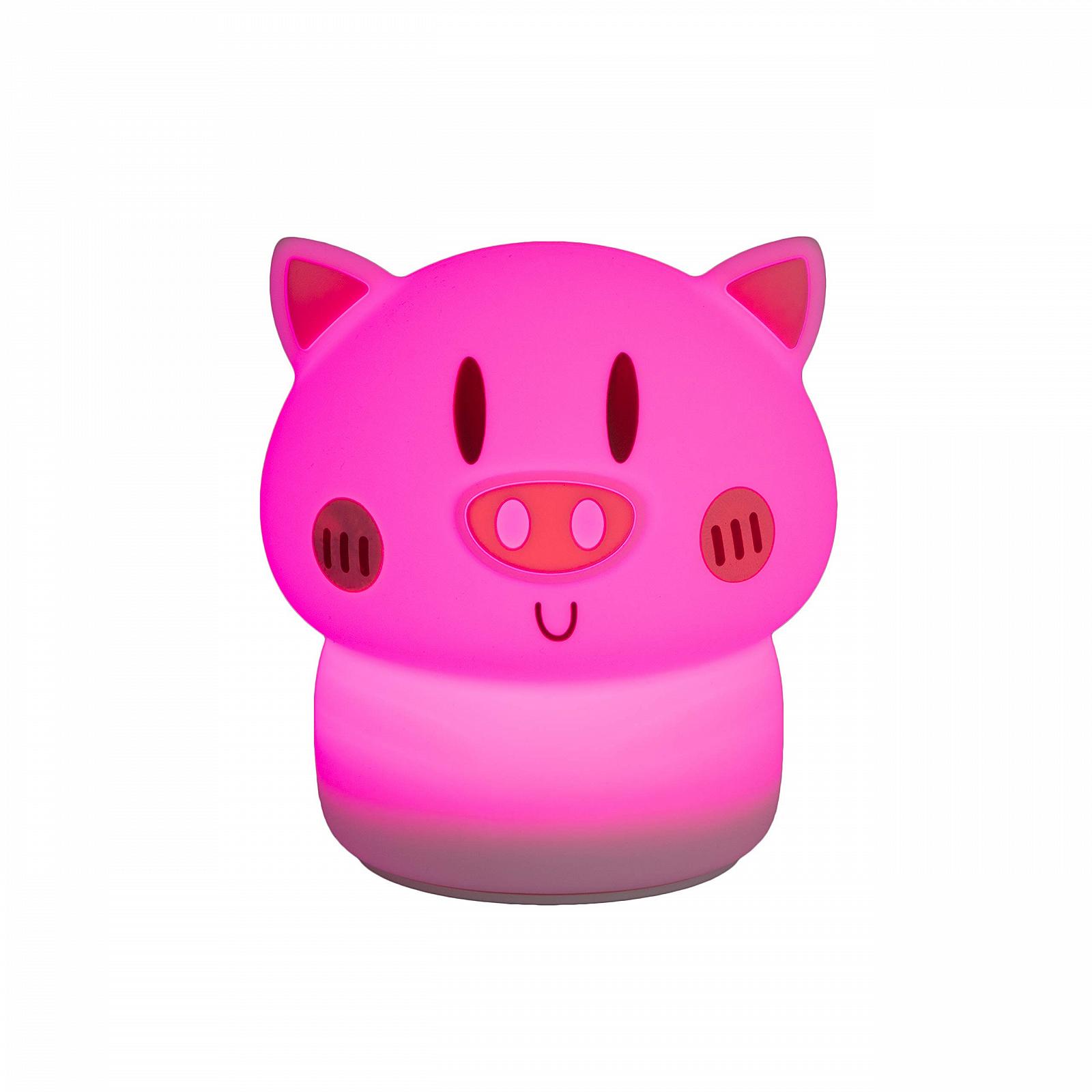Светильник hellum LED Ночник Свинья Детский Светильник с Сенсорным Управлением, Разноцветное Освещение, Мягкий Силикон, 524277, фото №5 Светильник hellum LED Ночник Свинья Детский Светильник с Сенсорным Управлением, Разноцветное Освещение, Мягкий Силикон, 524277, фото №5