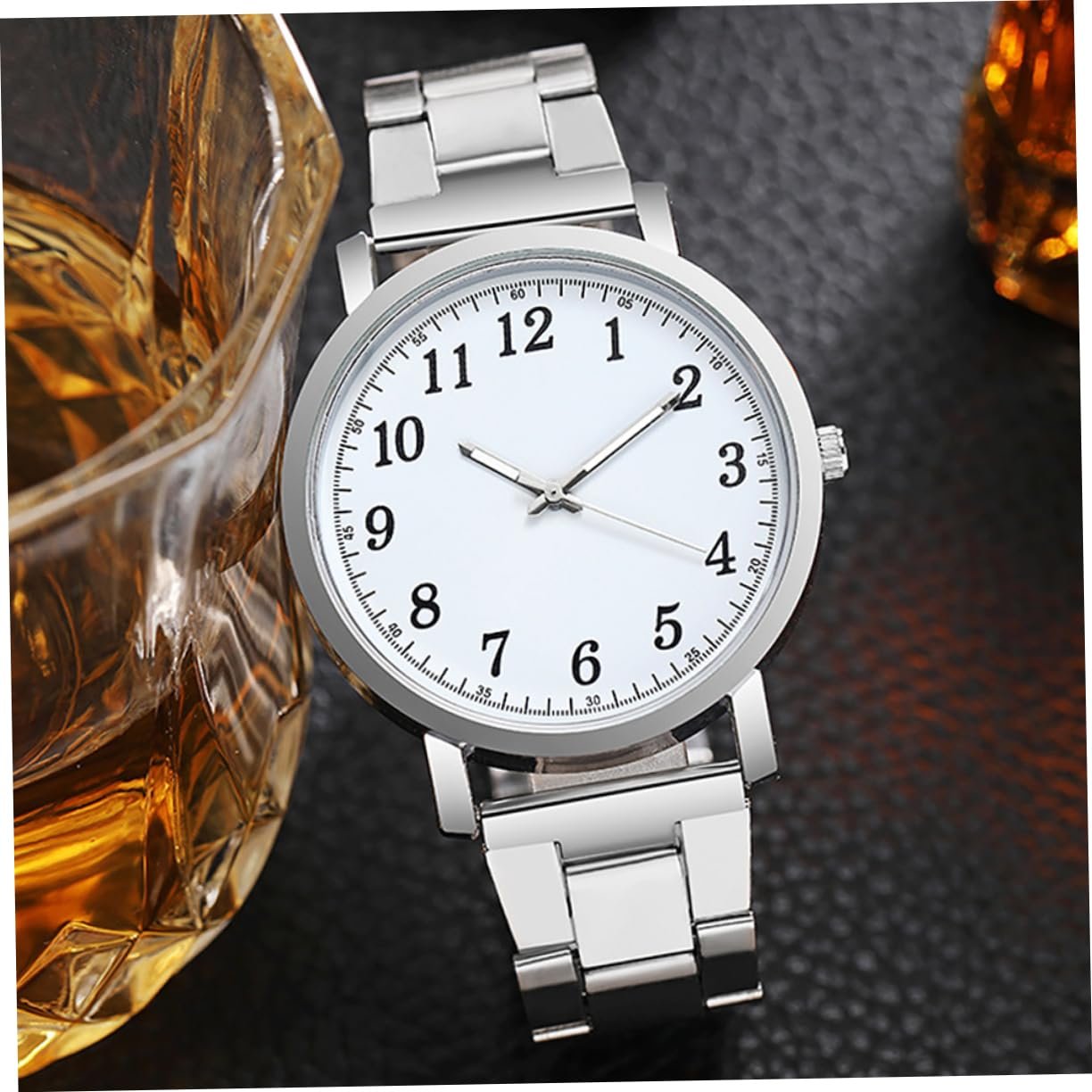 Часы Healvian Парные серебряные, современные кварцевые наручные часы для мужчин и женщин, легкие, не раздражающие кожу и не вызывающие аллергии, повседневные часы для особых случаев, фото №4