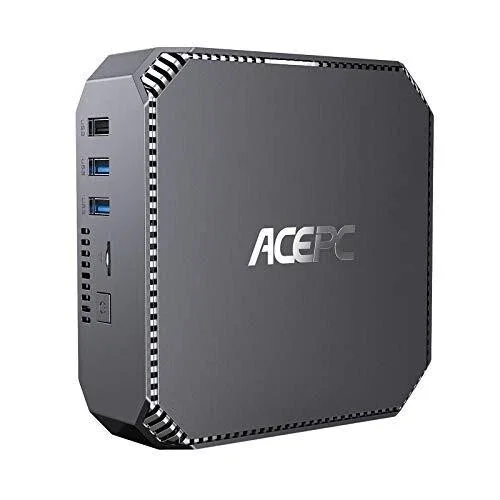 Міні ПК ACEPC AK2 / Intel Celeron J3455 / RAM 8GB / SSD 256GB / 2 x HDMI / LAN  / Wi-Fi 802.11ac / Bluetooth 4 / Windows 11 / Сірий, фото №1