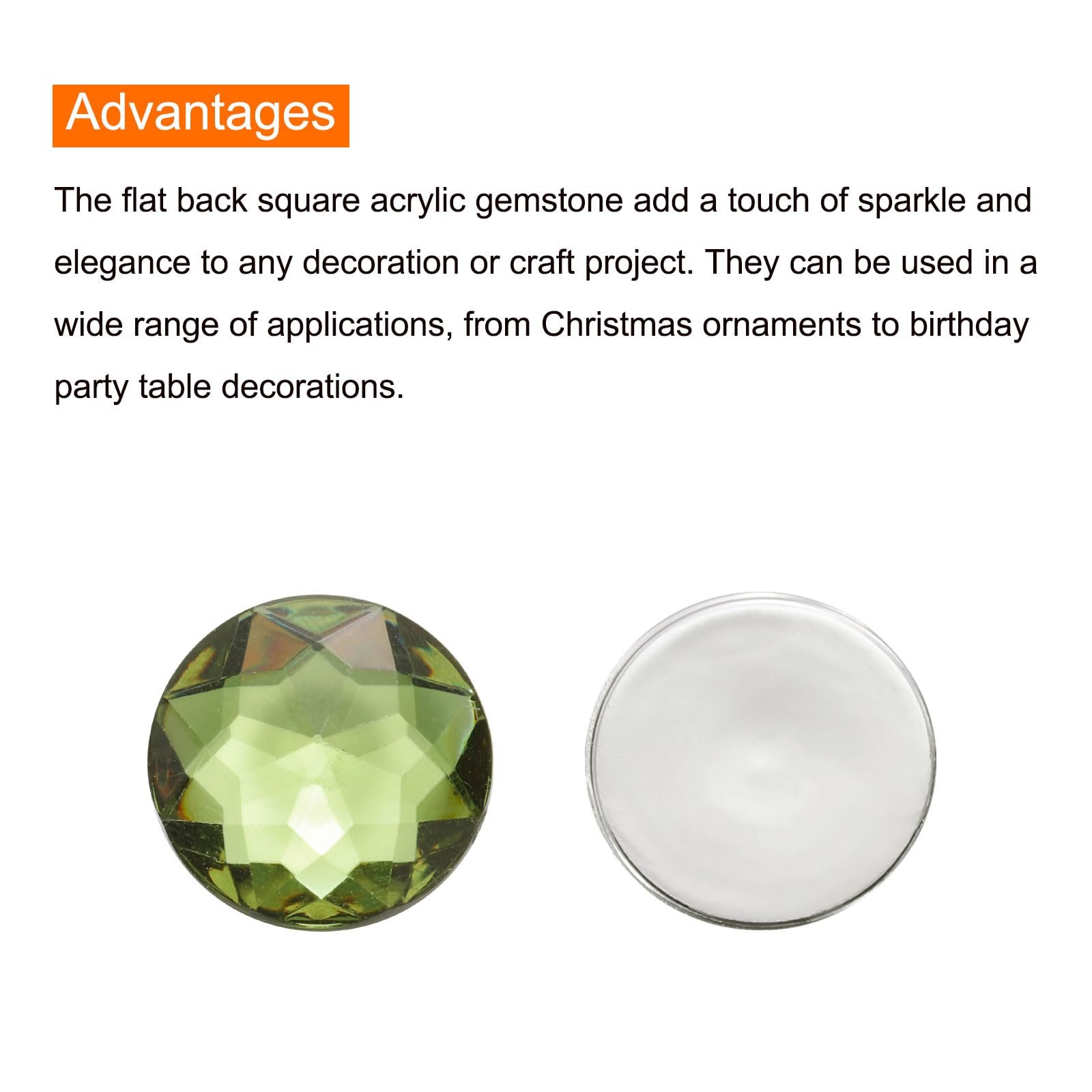 Стрази Акрилові sourcing map круглі 10 мм червоні, 100 шт в упаковці, фото №4 Стрази Акрилові sourcing map круглі 10 мм червоні, 100 шт в упаковці, фото №4