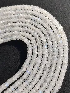 Місячний Камінь Райдужний круглий гранований 4.5-5 мм - Фото 1