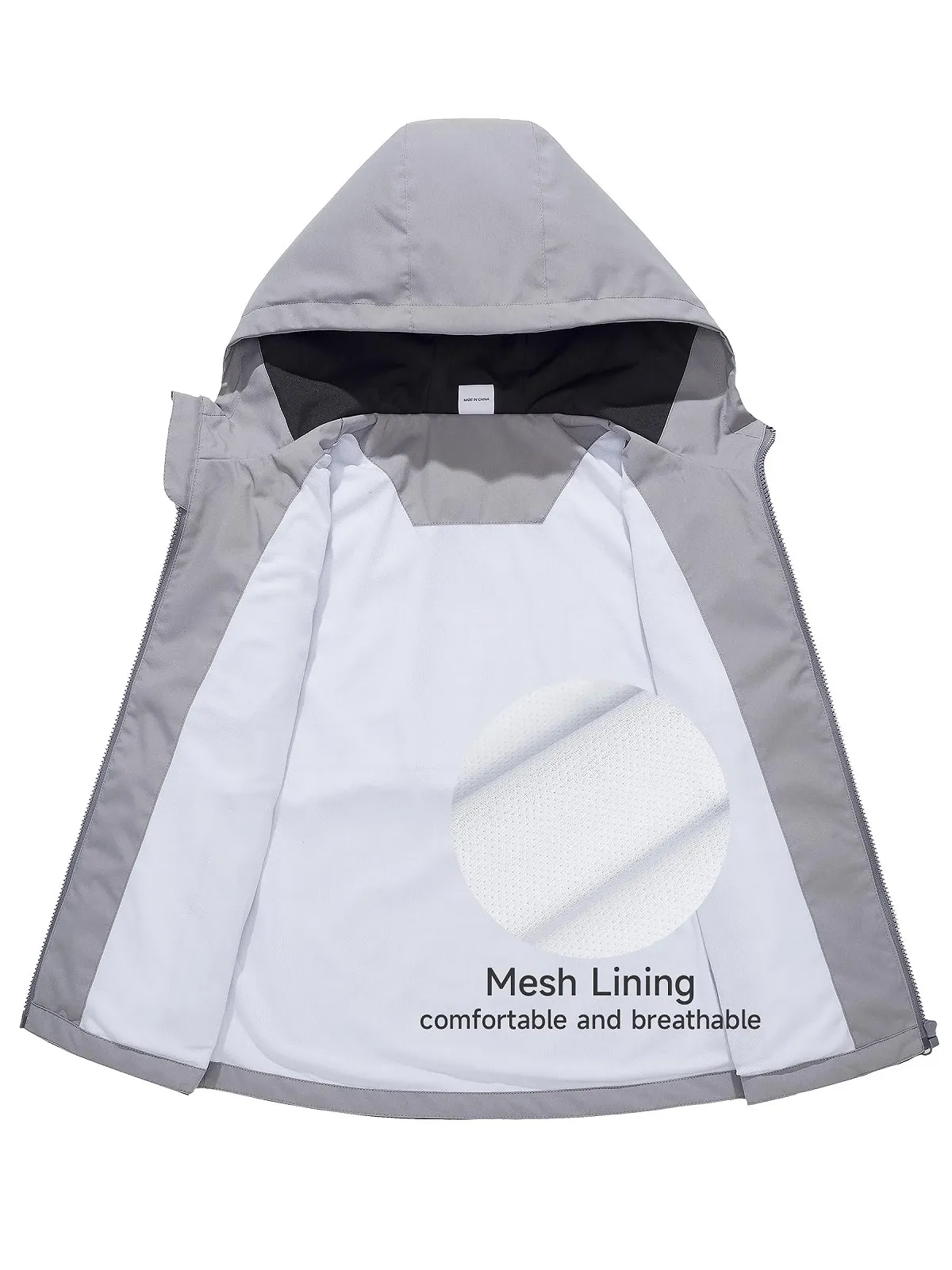 Дитяча дощова куртка LAUSONS, водонепроникна для активного відпочинку, легка вітровка, Softshell з капюшоном, фото №3