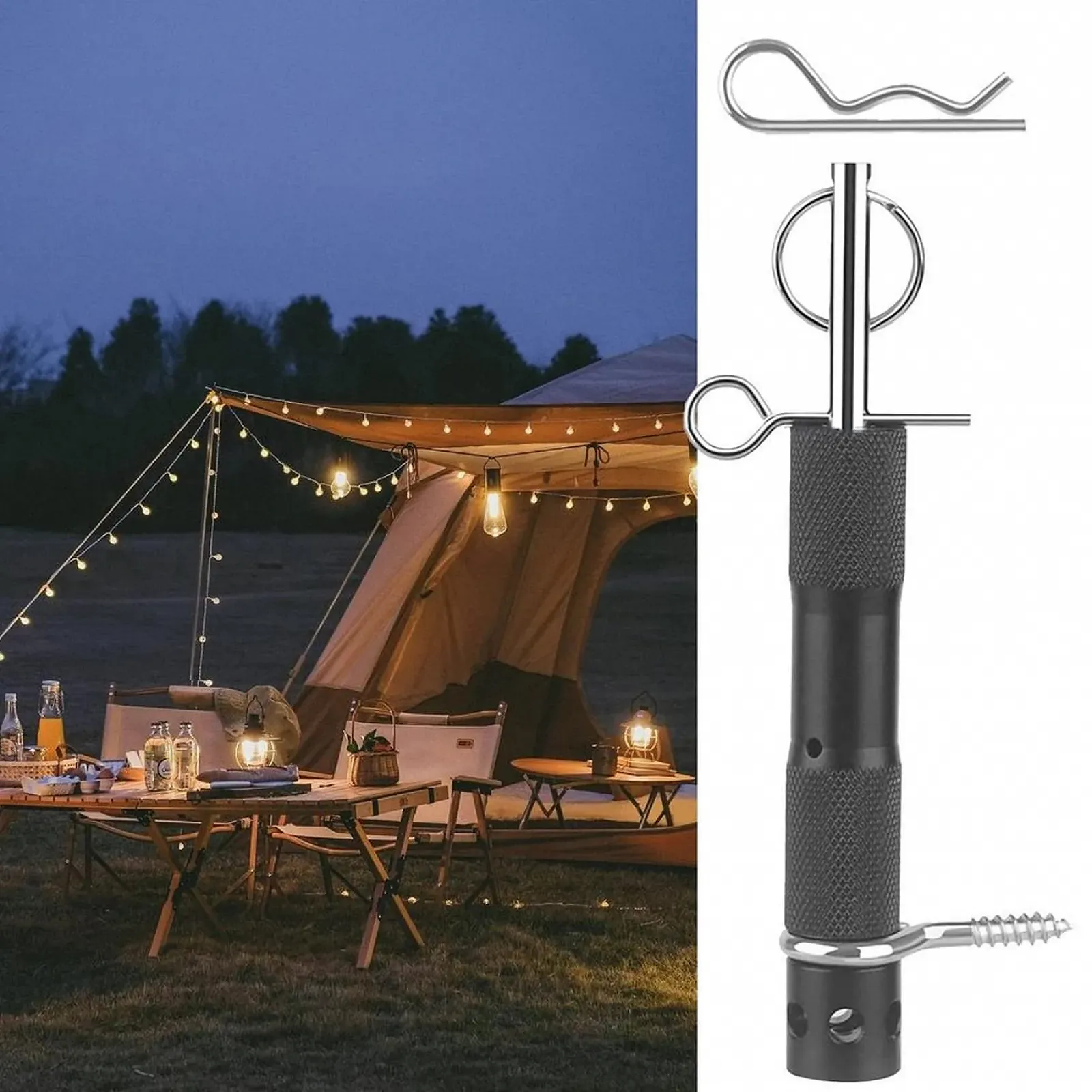 Сигналізація Perimeter Reise Alarm для кемпінгу, дротова, звукова для безпеки майна, фото №6