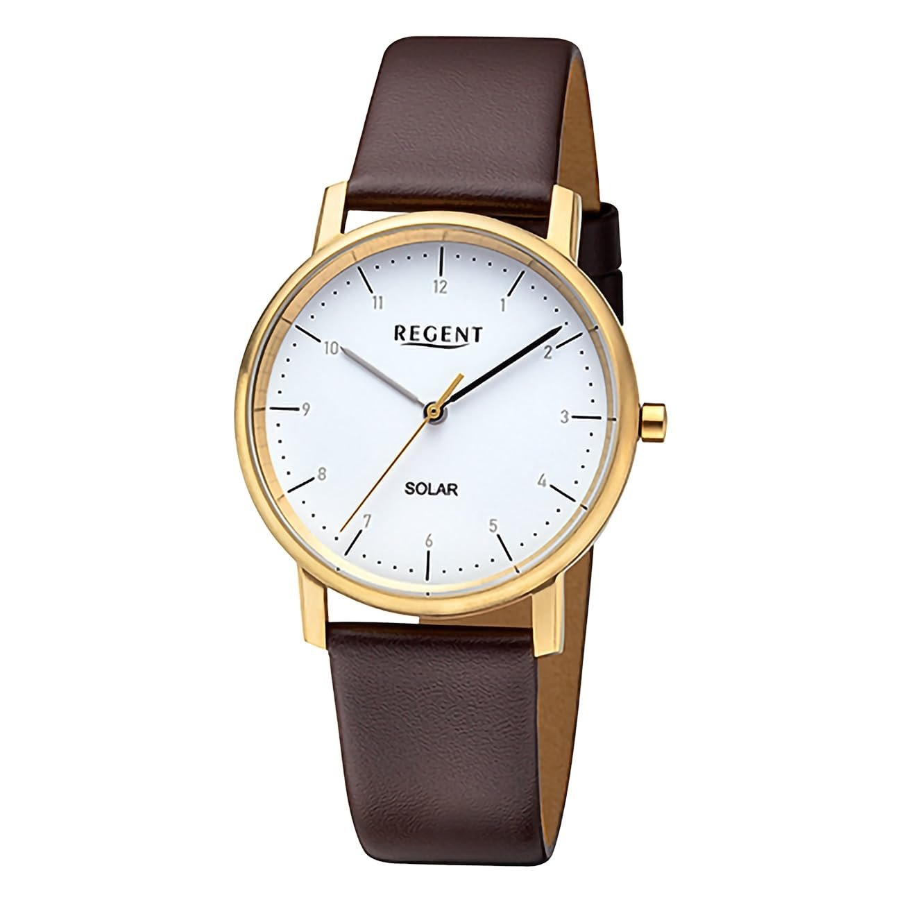 Часы REGENT Solar F-1555 Женские, нержавеющая сталь, IPG покрытие золотом, 35 мм, черный, Классический, фото №1 Часы REGENT Solar F-1555 Женские, нержавеющая сталь, IPG покрытие золотом, 35 мм, черный, Классический, фото №1