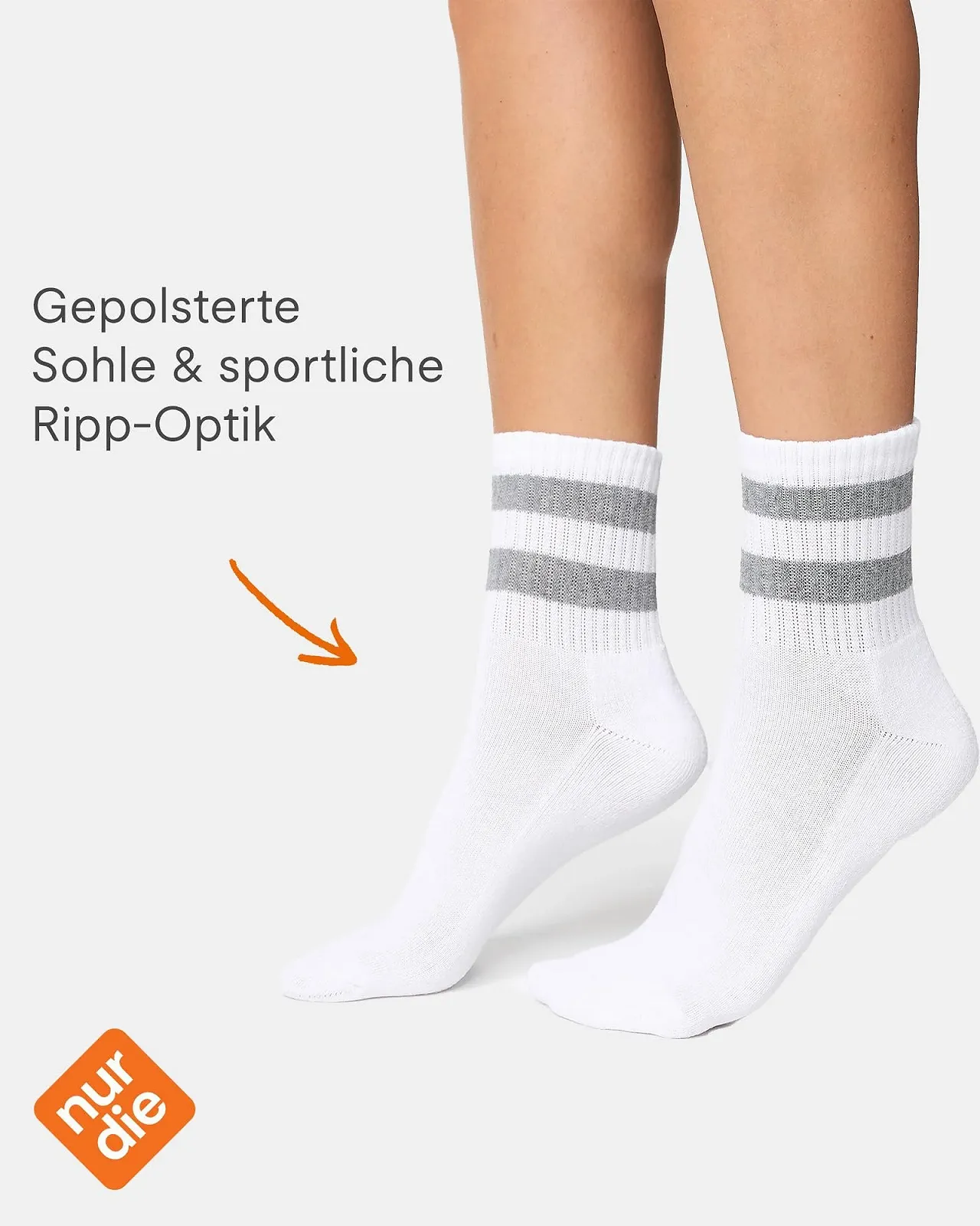 Шкарпетки Nur Die Ретро Теніс, 3 шт. Високі спортивні, фото №3