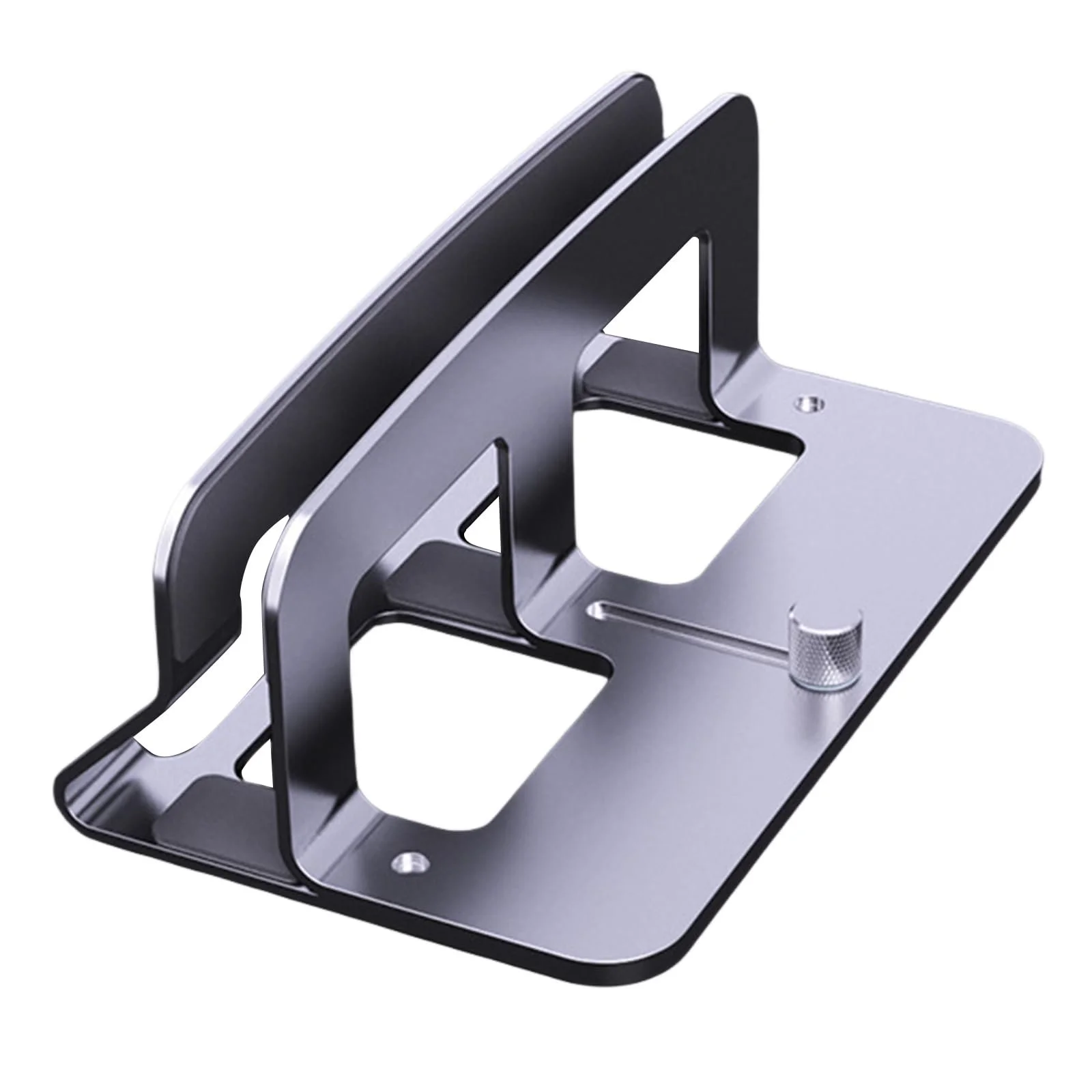 Подставка для ноутбука алюминиевая вертикальная регулируемая 14–50 мм, фото №1 Подставка для ноутбука алюминиевая вертикальная регулируемая 14–50 мм, фото №1