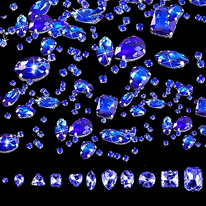 Стрази Пришивні, 210 шт Акрилові Різних Форм, Декоративні , Кришталі для DIY прикрас одягу - Фото 1