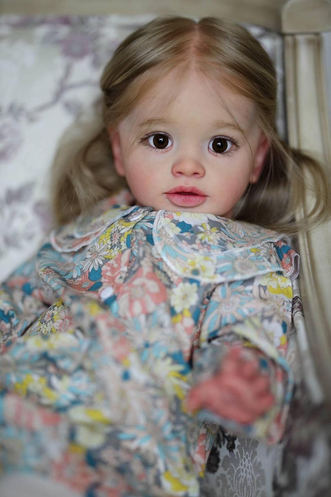 Кукла Anano Lifelike Baby 26 дюймов Реборн Длинные волосы Виниловые конечности Одежда Тело Новорожденный малыш 3D Цвет текстуры кожи для детей, фото №4