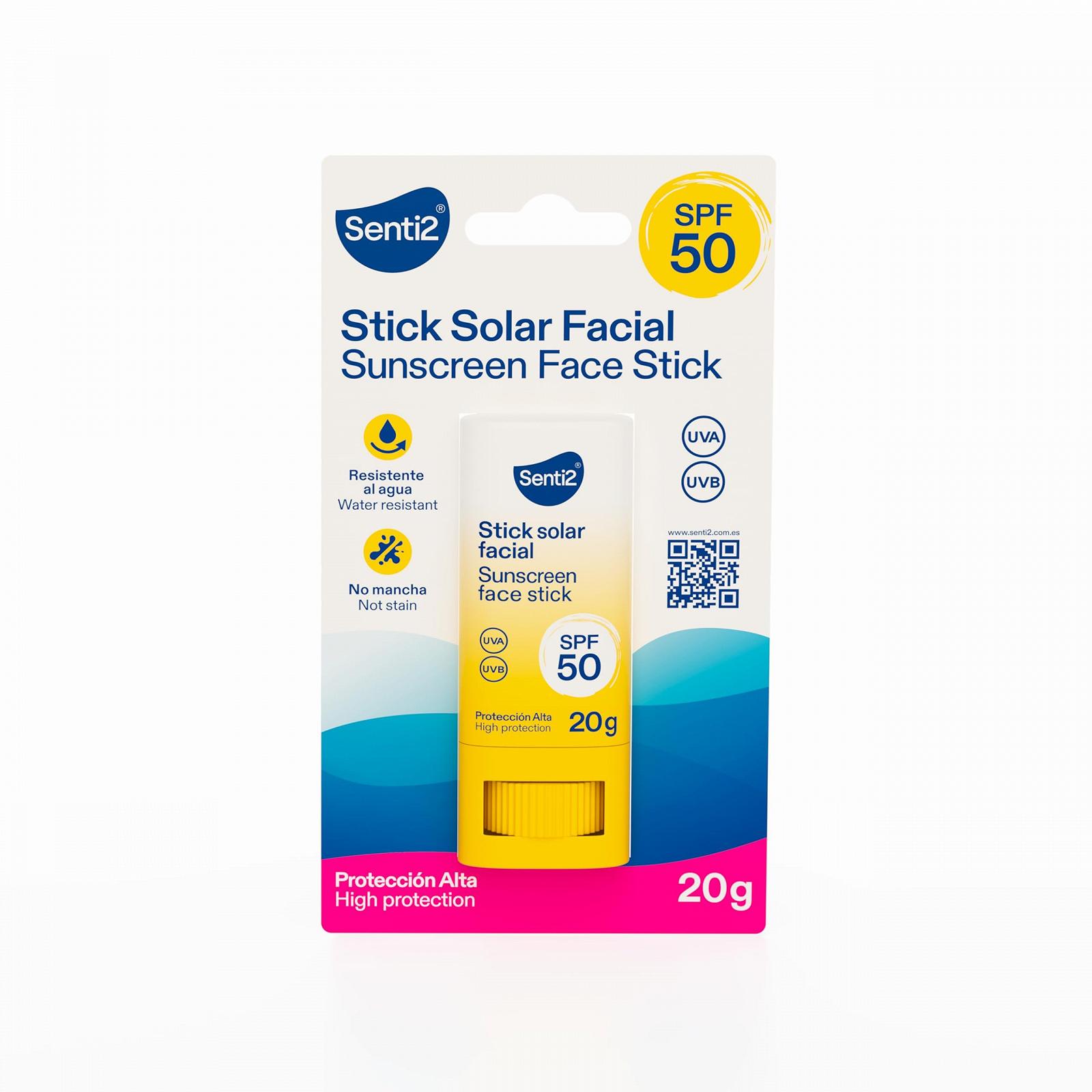 Солнцезащитный стик Senti2 Sun Stick SPF 50 Waterproof 20 г, фото №1