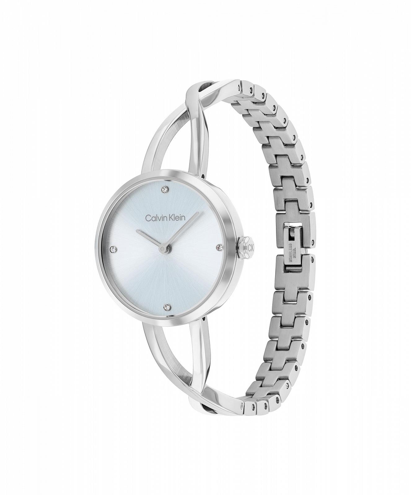 Жіночий годинник Кварцовий Calvin Klein Two Hands Колекція Sculpted Embrace, сріблястий браслет з нержавіючої сталі, фото №2