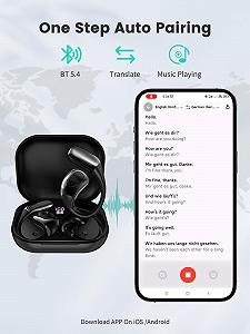 Навушники-перекладачі AI, 144 мови в реальному часі Чорний synthetic.ua - Фото 1