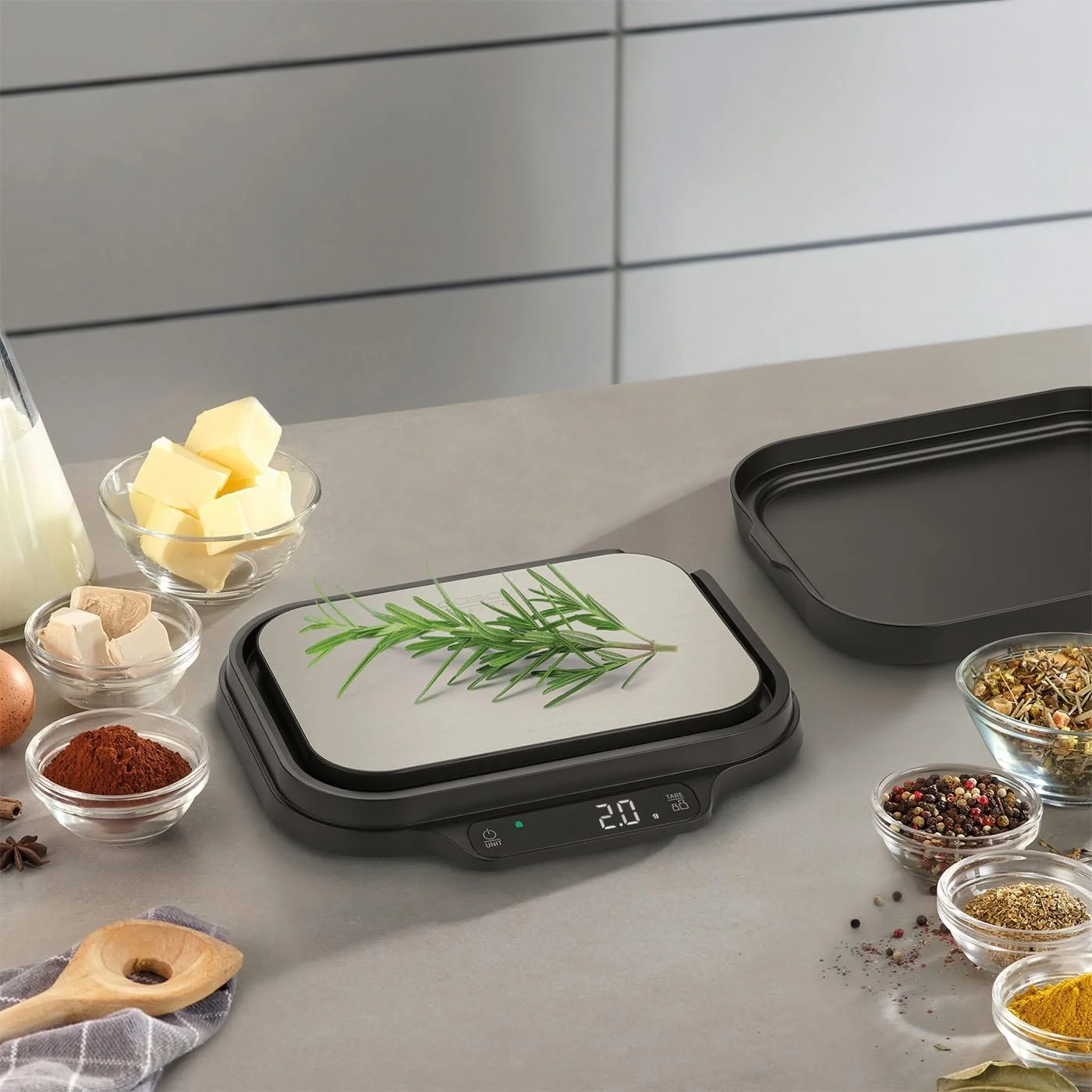 Кухонні ваги CASO KitchenDuo 2-в-1 прецизійні 15 кг 1 г та 1 кг 0.1 г, фото №7