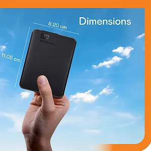 Портативный внешний жесткий диск WD Elements Portable 6TB USB 3.0 Черный synthetic.ua - Фото 1