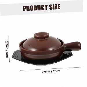 Кастрюля SOIMISS керамическая с ручкой термостойкая для дома и ресторана synthetic.ua - Фото 1