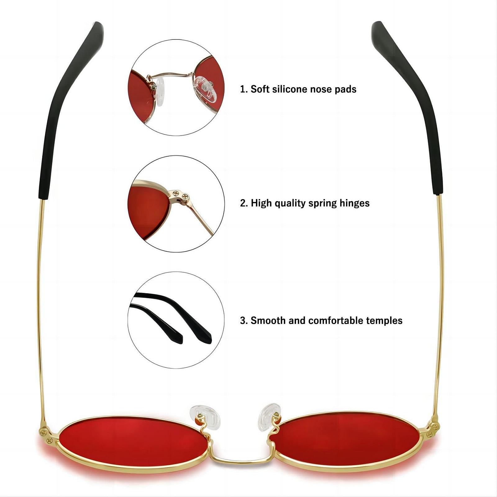 Сонцезахисні окуляри Joopin Ретро Овальні Поляризовані Круглі Чоловічі Жіночі, фото №4