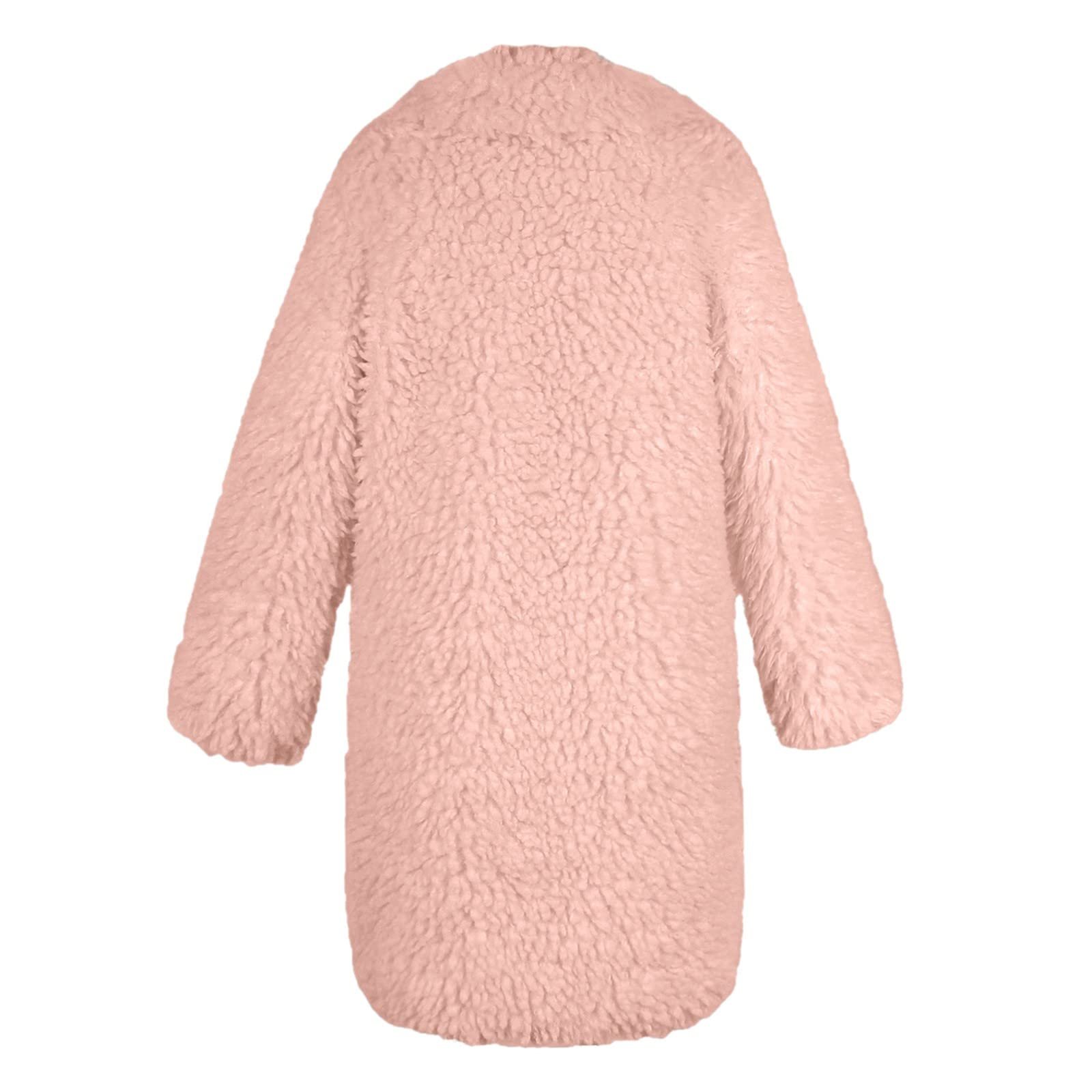 Куртка зі штучного хутра Пухнаста Однотонна, фото №5 Куртка зі штучного хутра Пухнаста Однотонна, фото №5