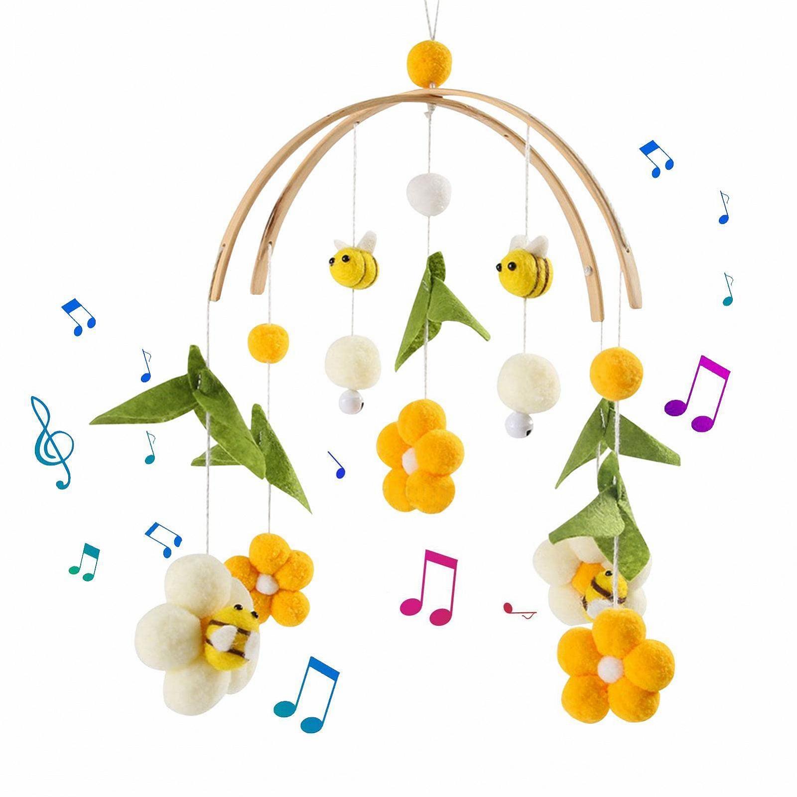 Мобиль Baby Wind Chimes Honey Bee Crib Baby Bed Bell Handmade Hanging Toy Цветок, фото №1