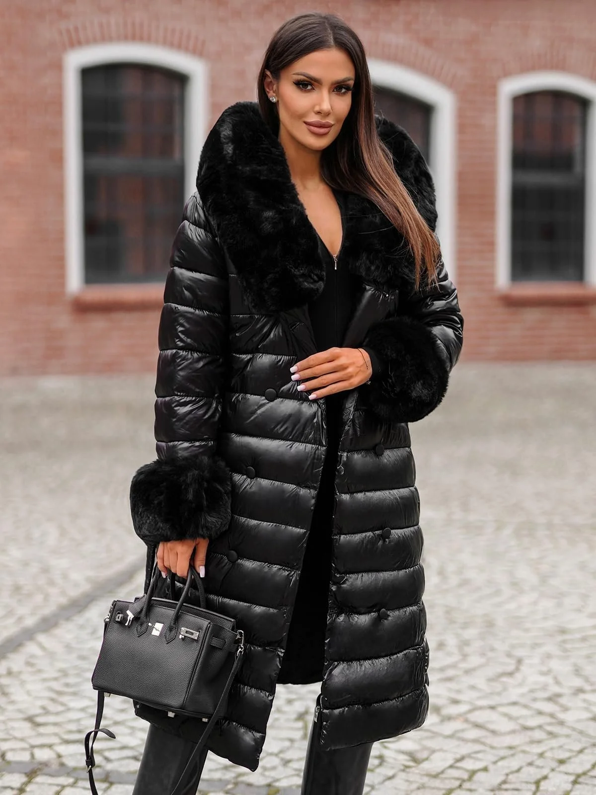 Женское зимнее пальто OZONEE, фото №3