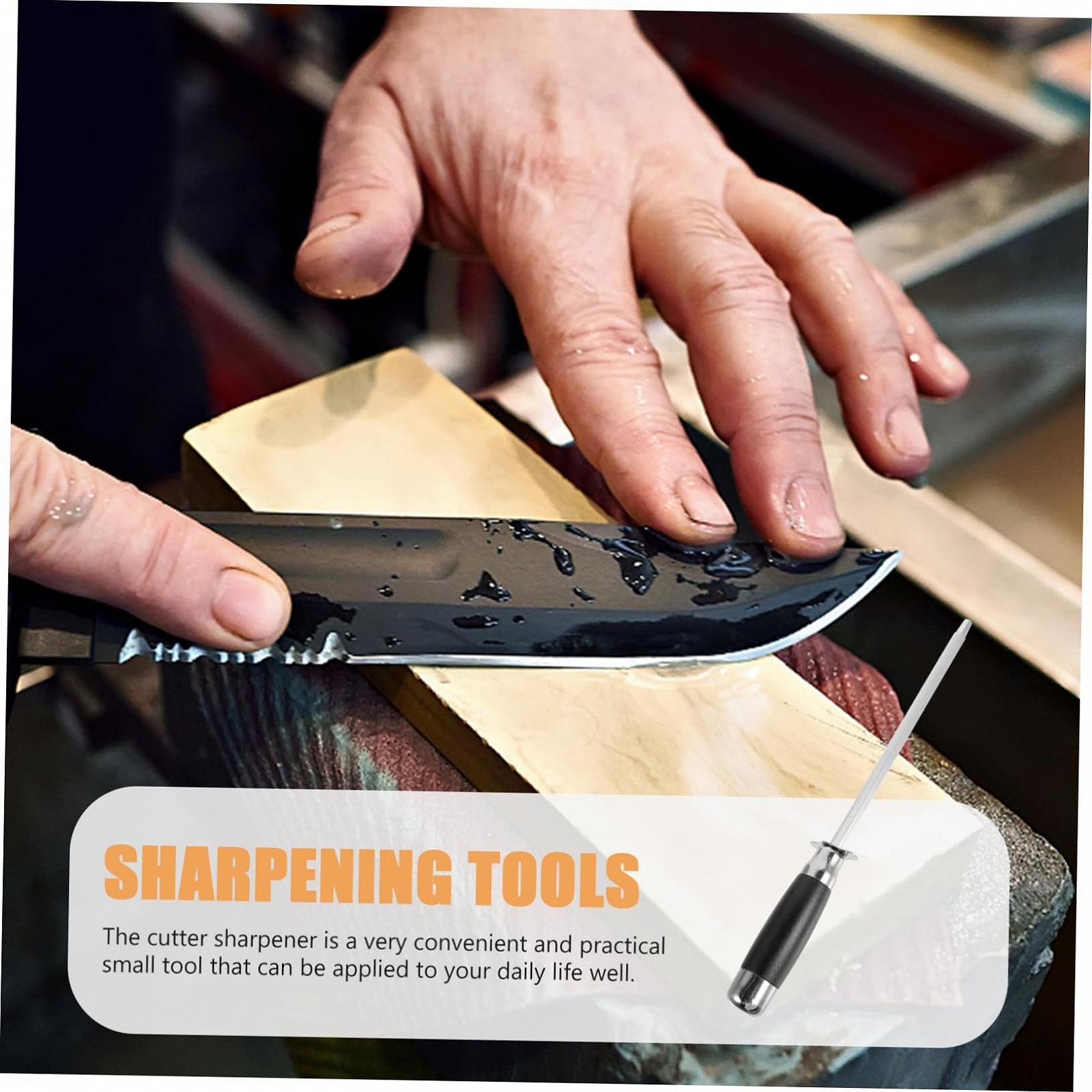 Мусат для ножей кухонный из нержавеющей стали эргономичный, фото №7