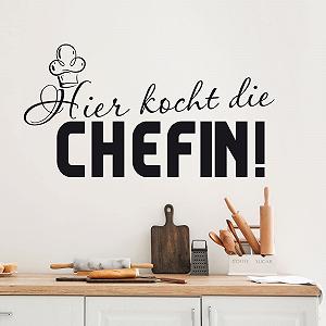 Наклейка на стіну Кухня Hier kocht Die Chefin - Фото 1