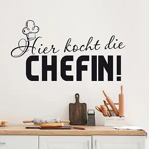 Наклейка на стіну Кухня Hier kocht Die Chefin - Фото 1