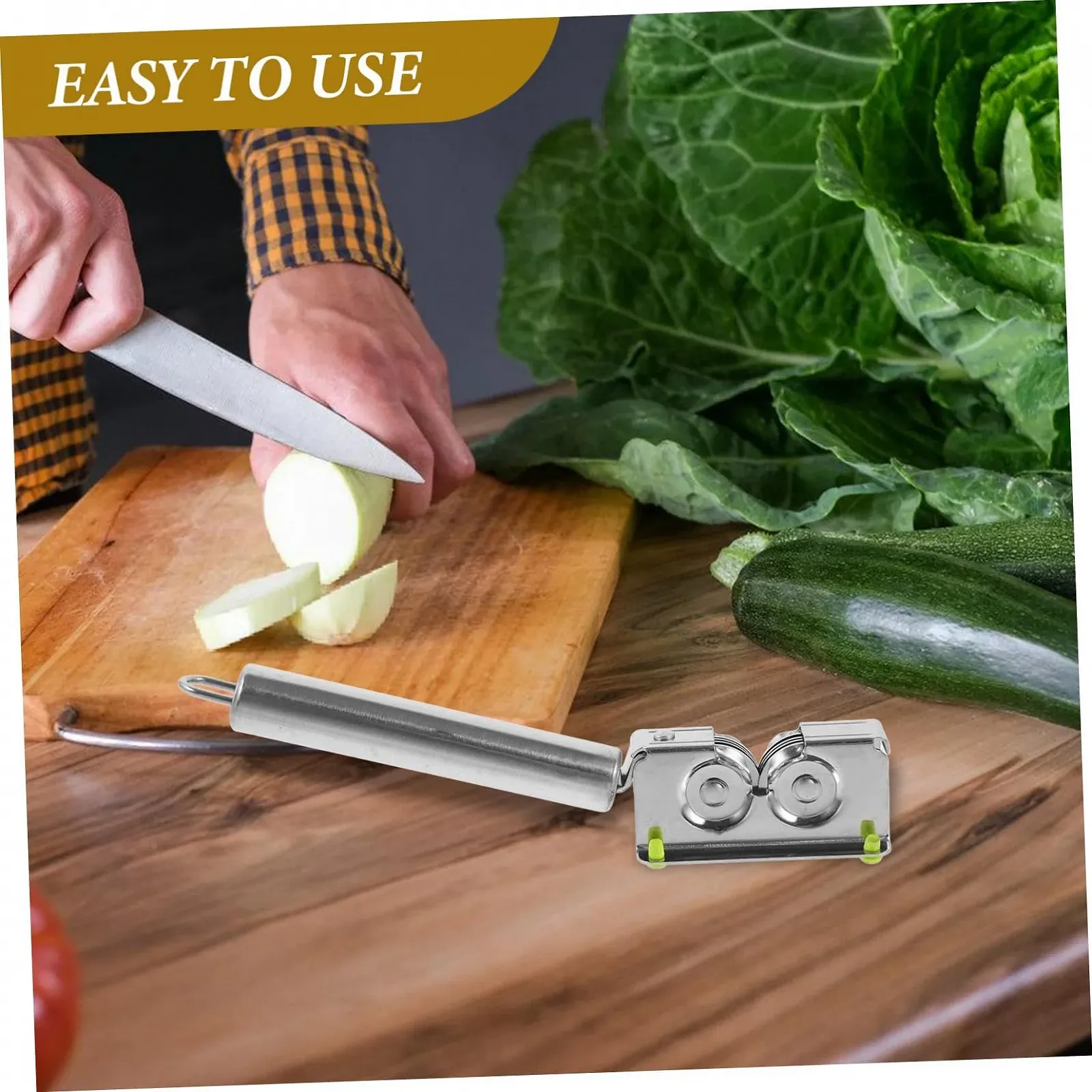 Точило для ножів 2 штуки портативне ергономічне для різних лез, фото №8