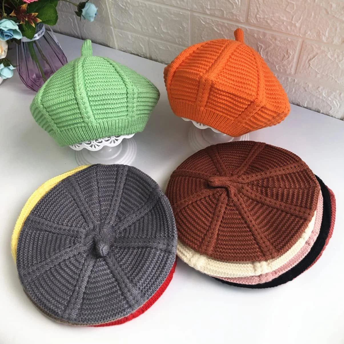 Берет Healvian Дитячий Флісовий Червоний, фото №9