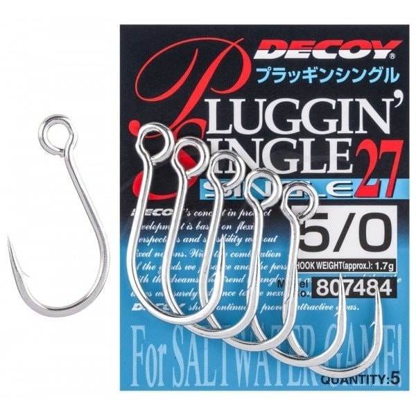 Single 27 Pluggin 1 8шт крючок Decoy, фото №1 Single 27 Pluggin 1 8шт крючок Decoy, фото №1