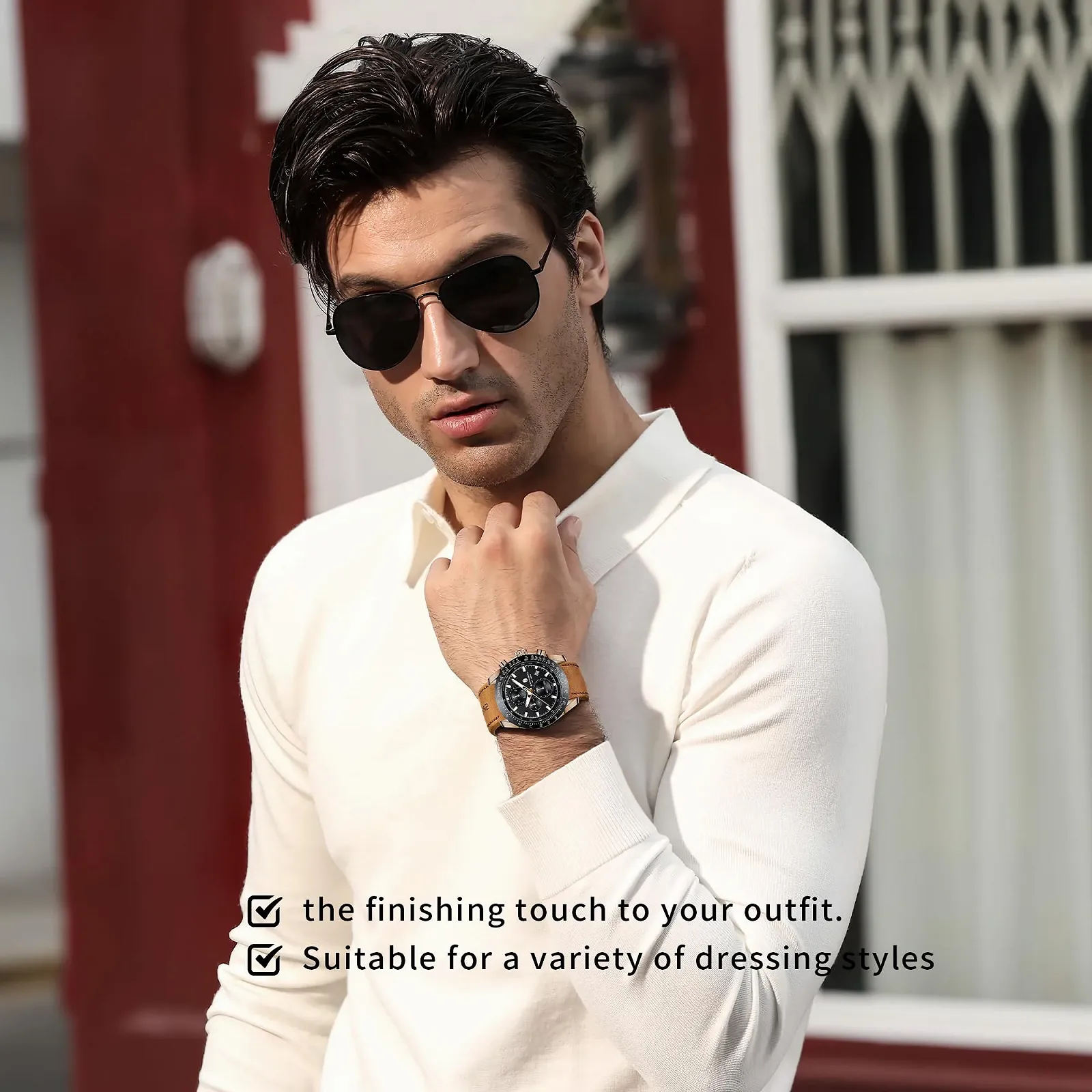 Чоловічий годинник SAPPHERO Кварцовий багатофункціональний хронограф, фото №5 Чоловічий годинник SAPPHERO Кварцовий багатофункціональний хронограф, фото №5