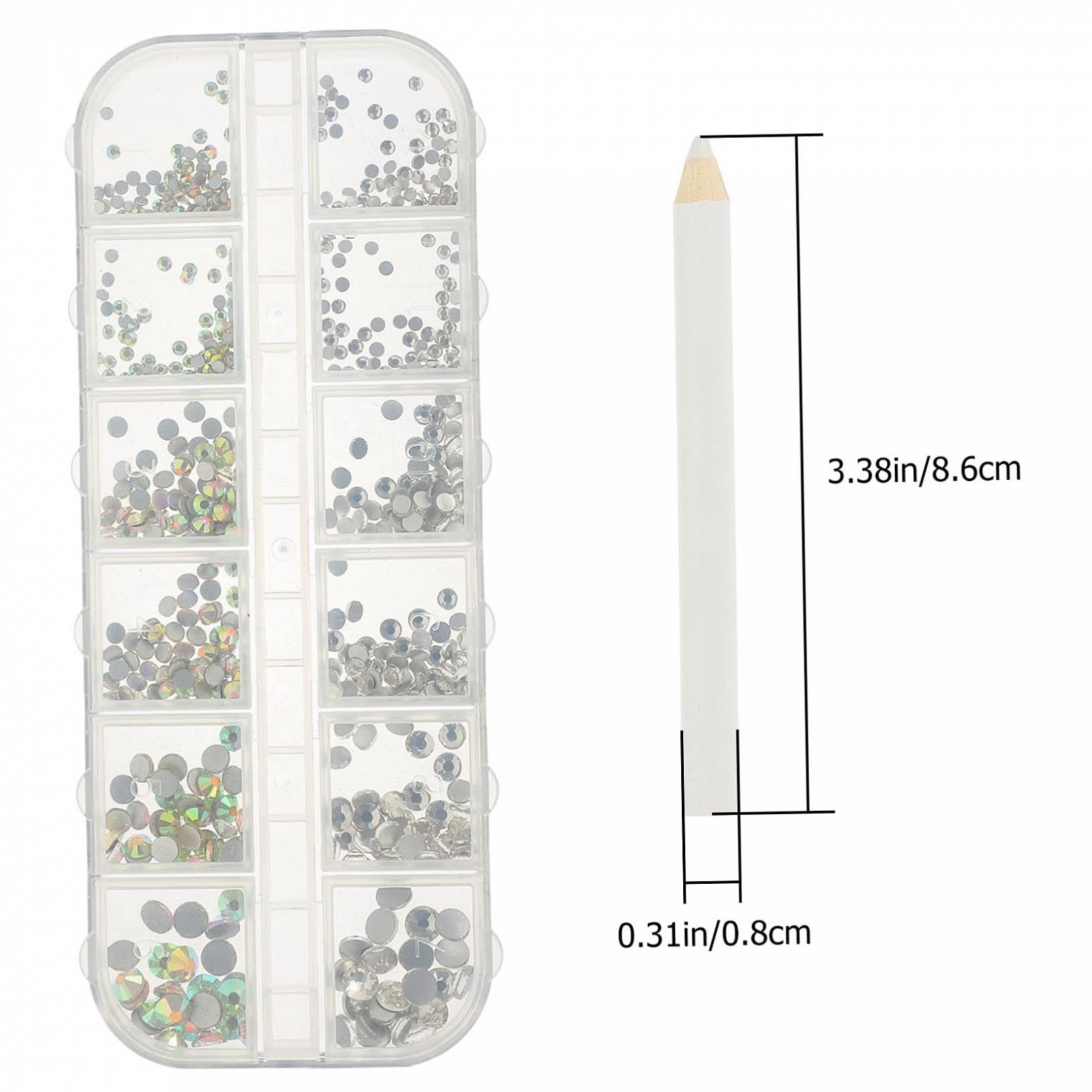 Клей для ногтей Healvian 4 набора для страз Одежда для лица Белые наклейки Бриллианты для рукоделия Массовое украшение Бриллиантовый клей 3D стекло, фото №3